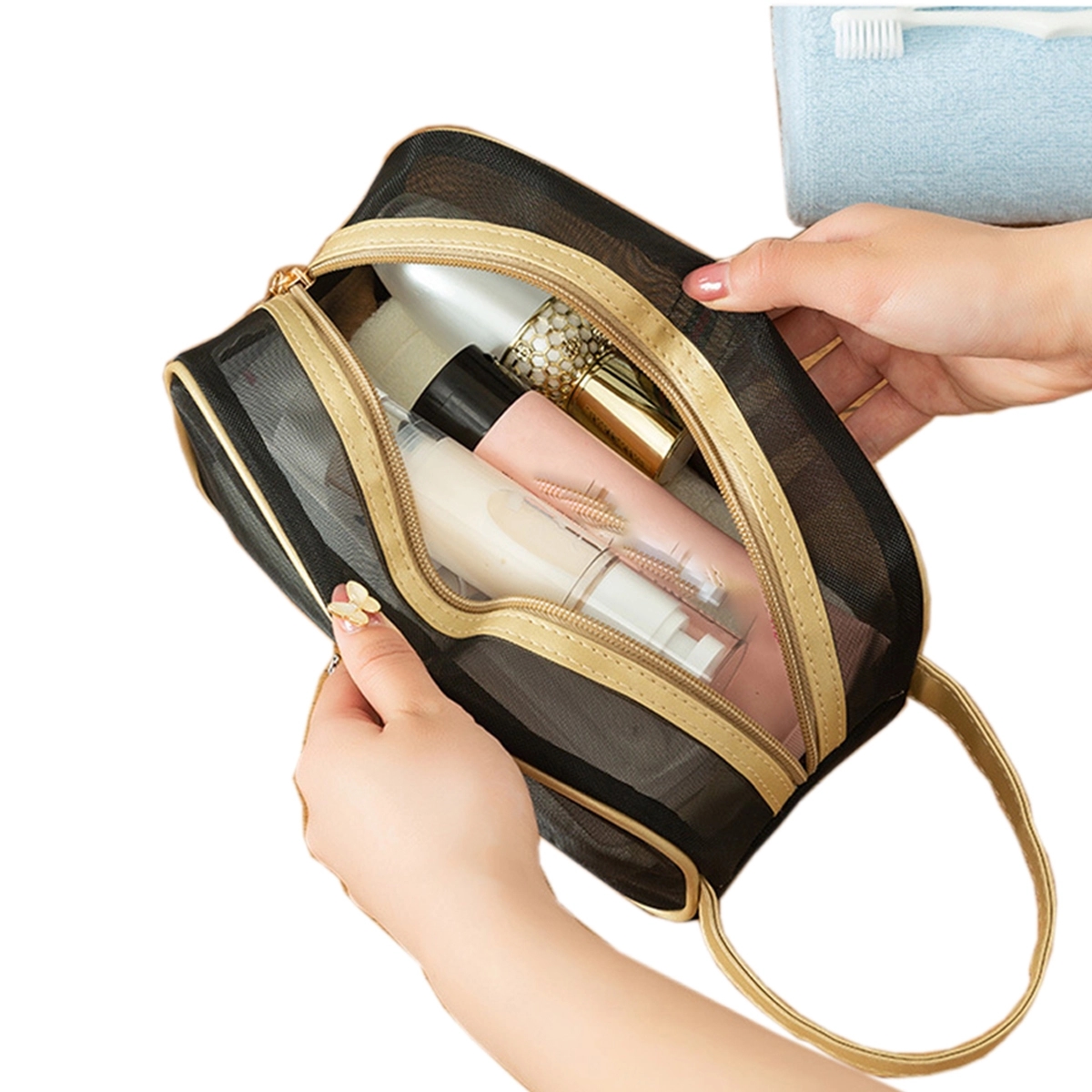 Mesh Makeup Bag With Zipper 4