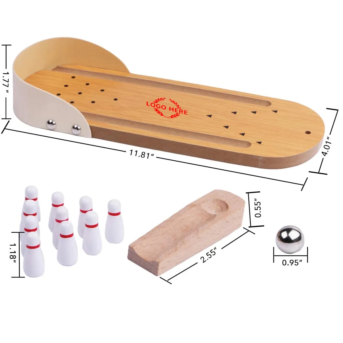 Mini Table Top Bowling Game Set 3
