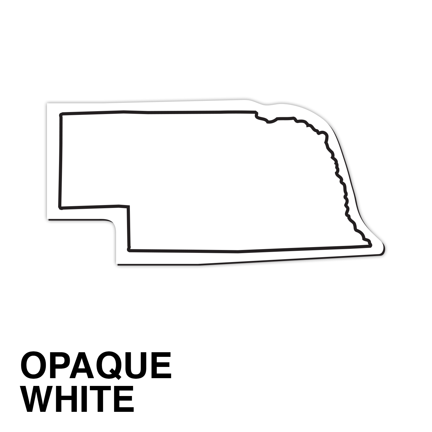 Nebraska State Shape Magnet - Full Color 1