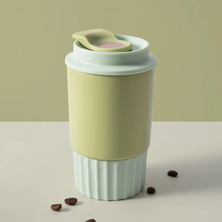 12oz Stainless Steel Coffee Cup with Lid 1