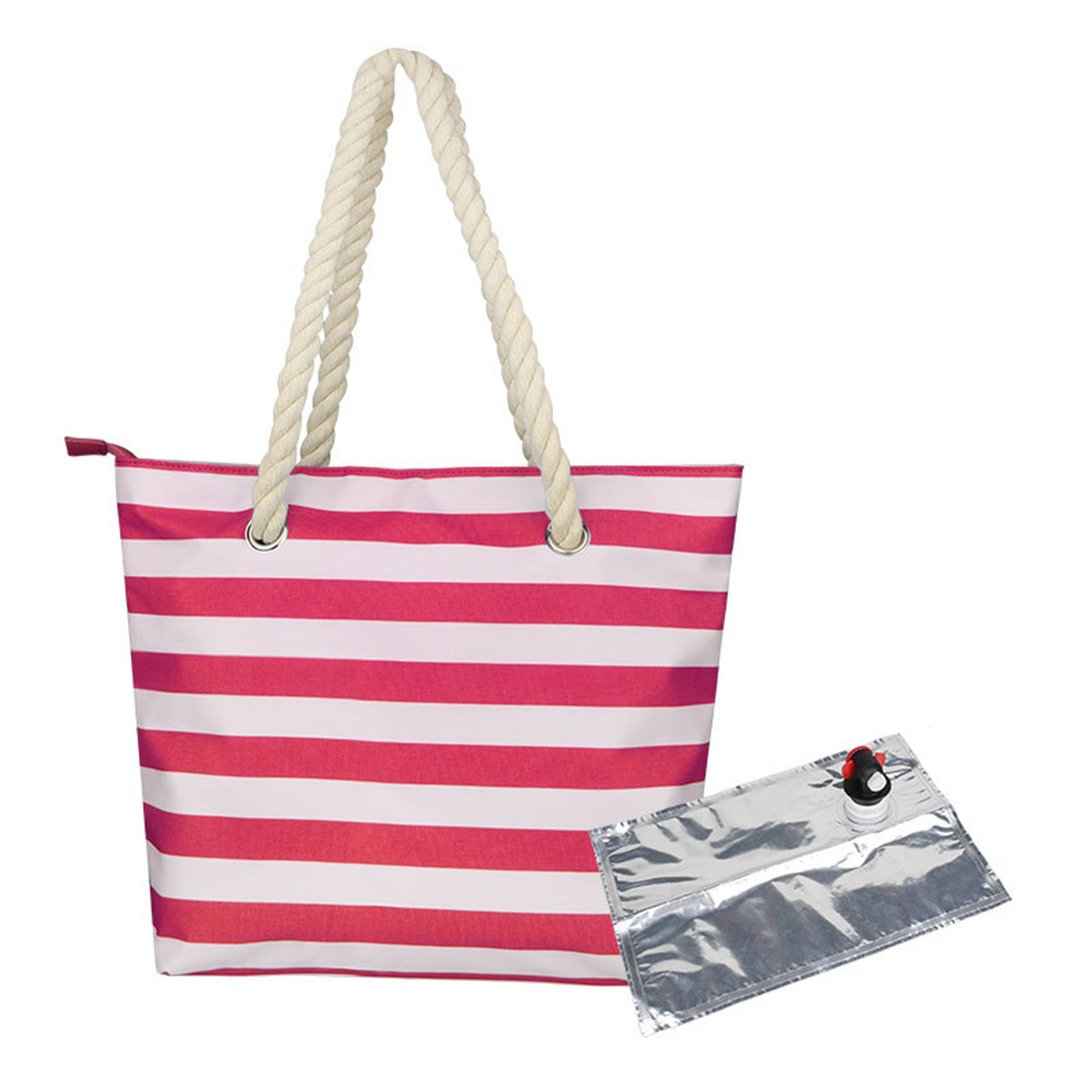 Beach Wine Bottle Tote 4