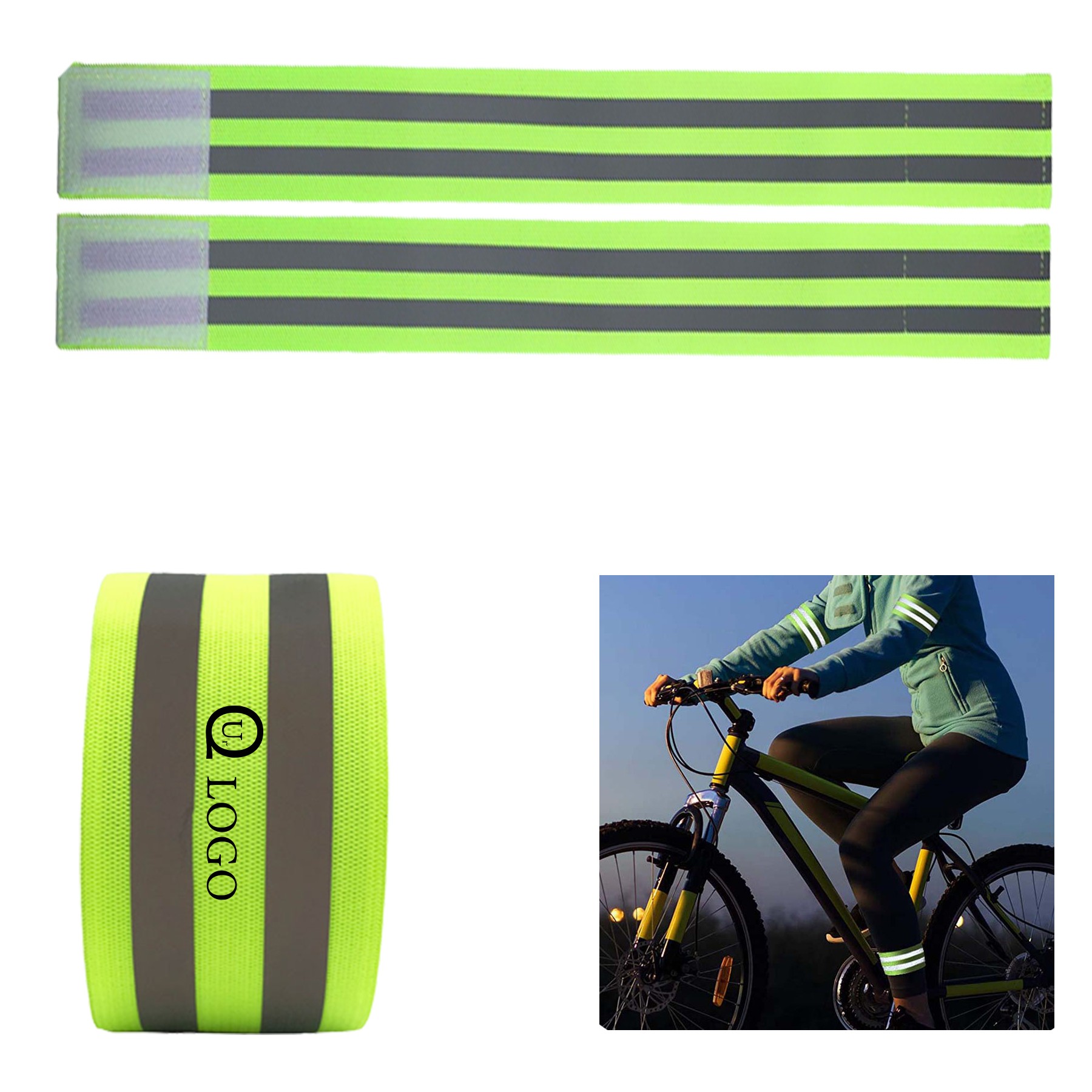 Two Lines Elastic & Reflective Wristband 1