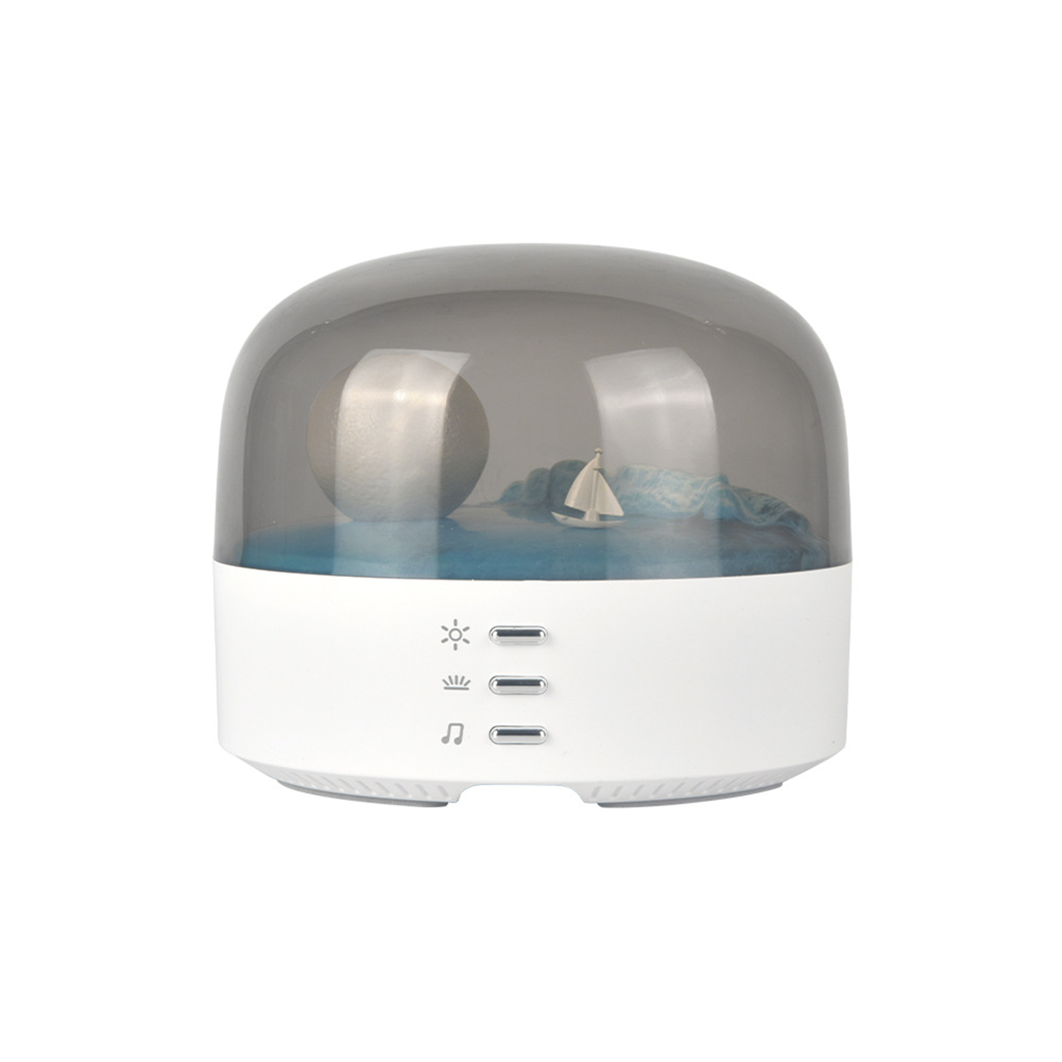Creative Moon Rechargeable Bluetooth Speaker Led Night Light 2