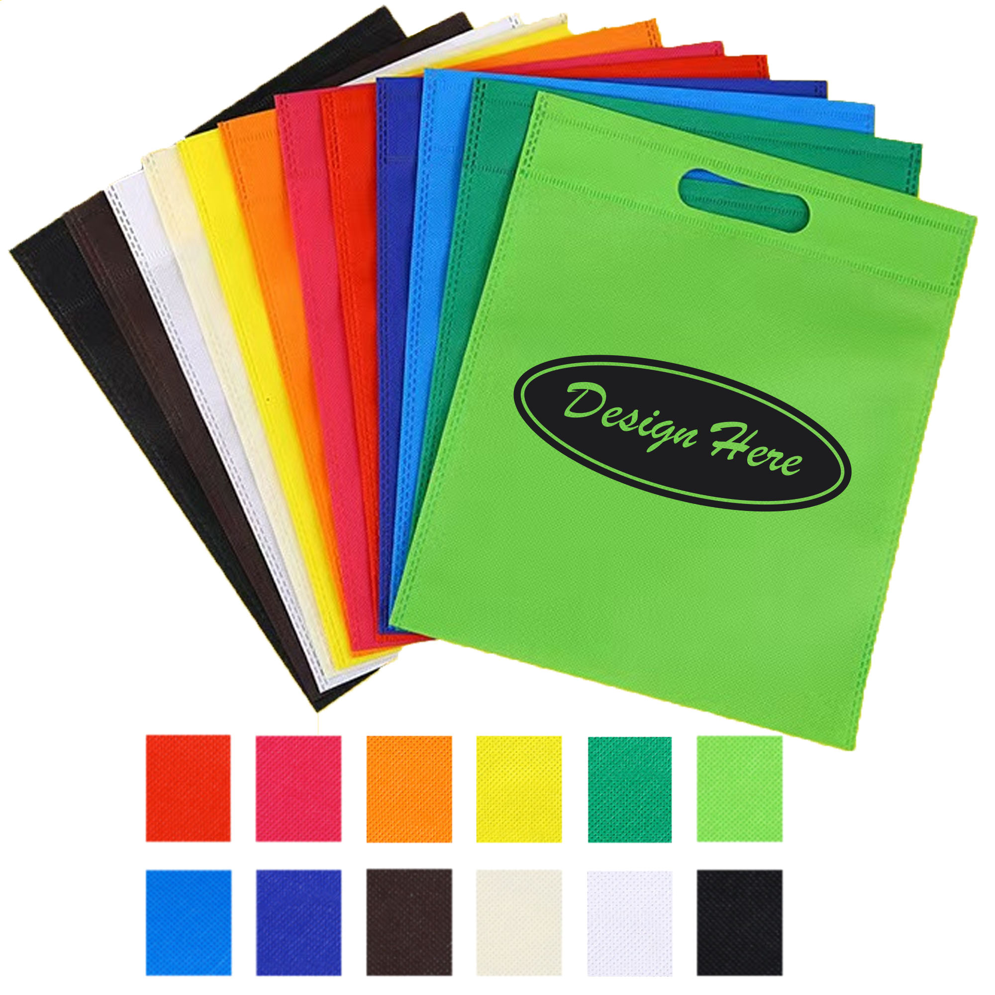 Customizable Non-Woven Shopping Bags with Flat Opening 3