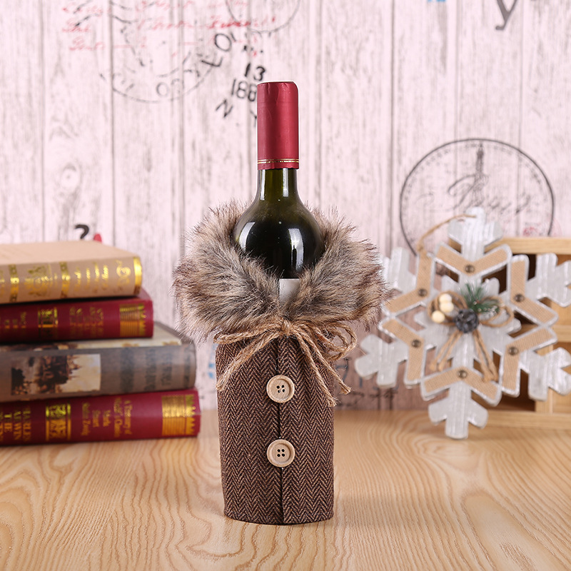 Christmas Sweater Wine Bottle Cover 4
