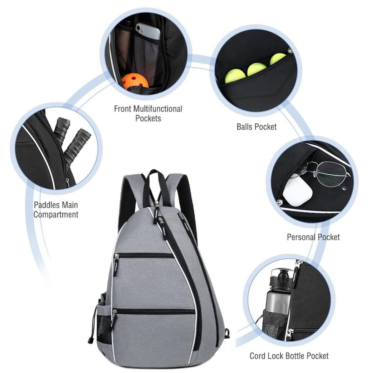 Pickleball and Tennis Sports Backpack 2