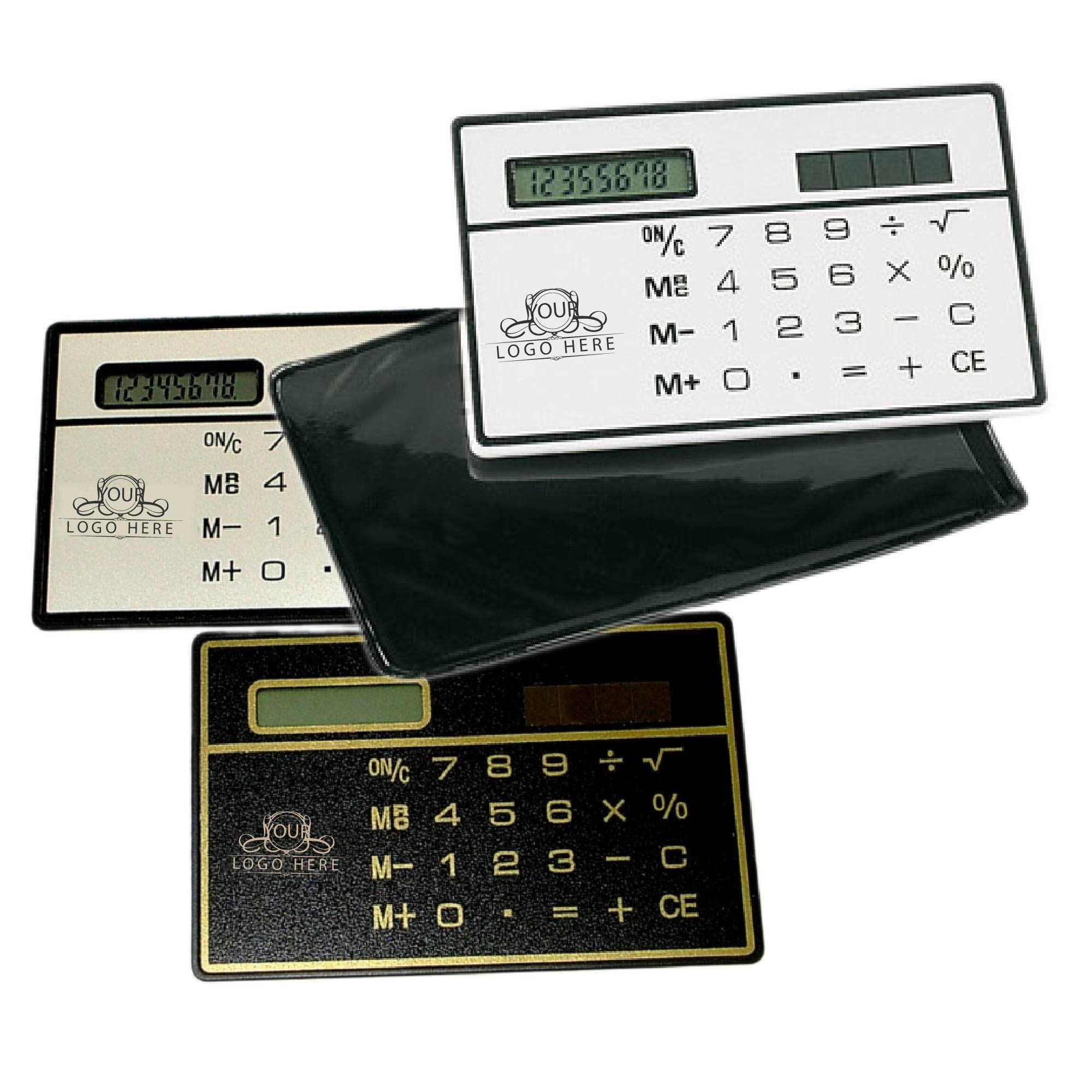 8 Digits Ultra Thin Slim Mini Solar Power Pocket Calculator 2