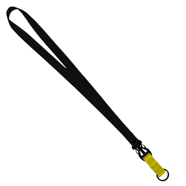 3/4" Multi color (Top and bottom) Nylon Lanyard with Plastic Slide Buckle R 181