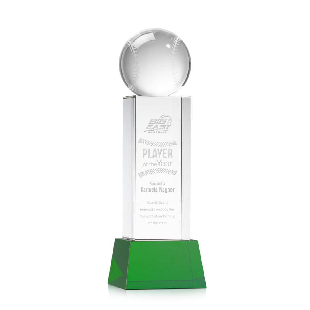 Baseball Award on Belcroft Base - Green 6