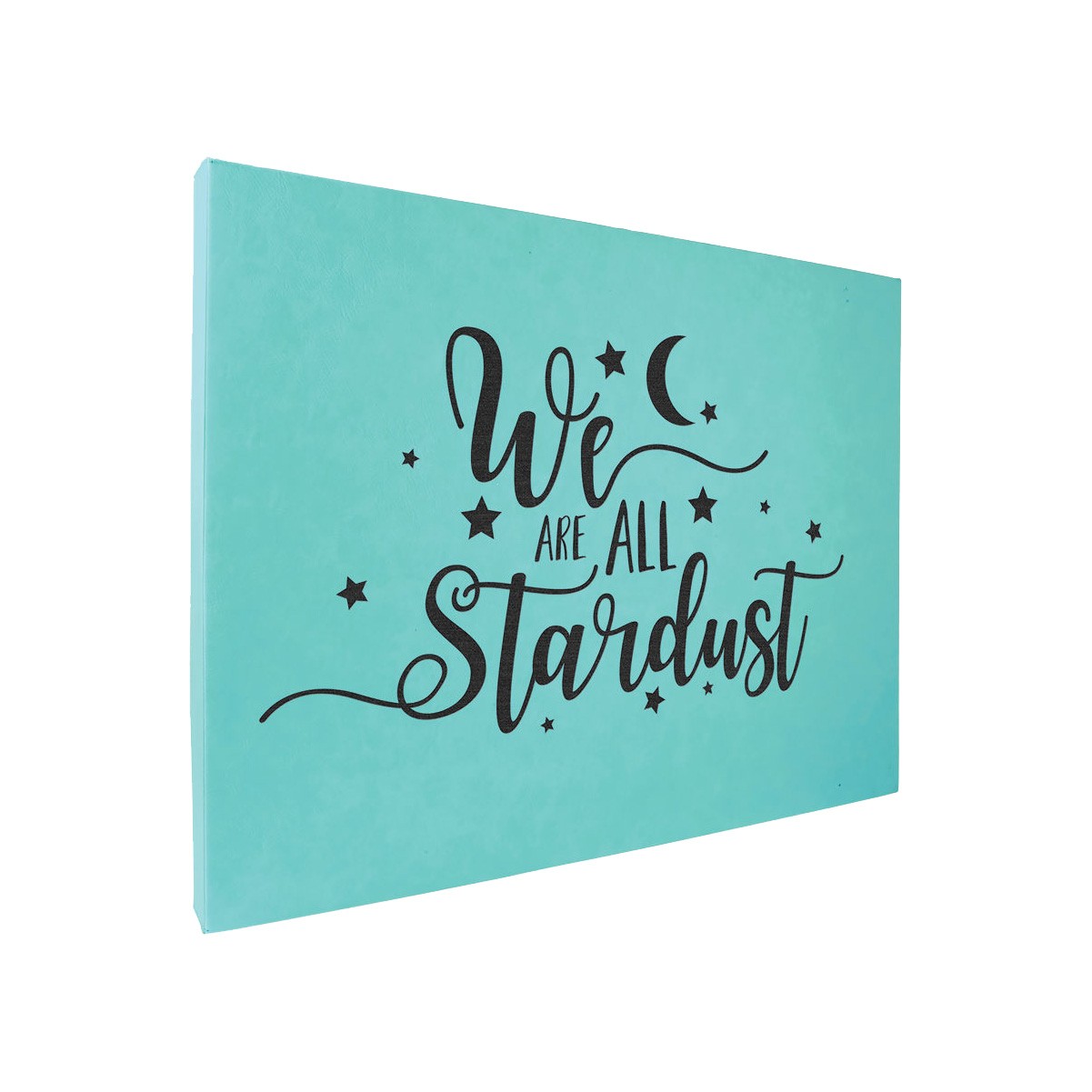 16" x 20" Teal Leatherette Wall Decor