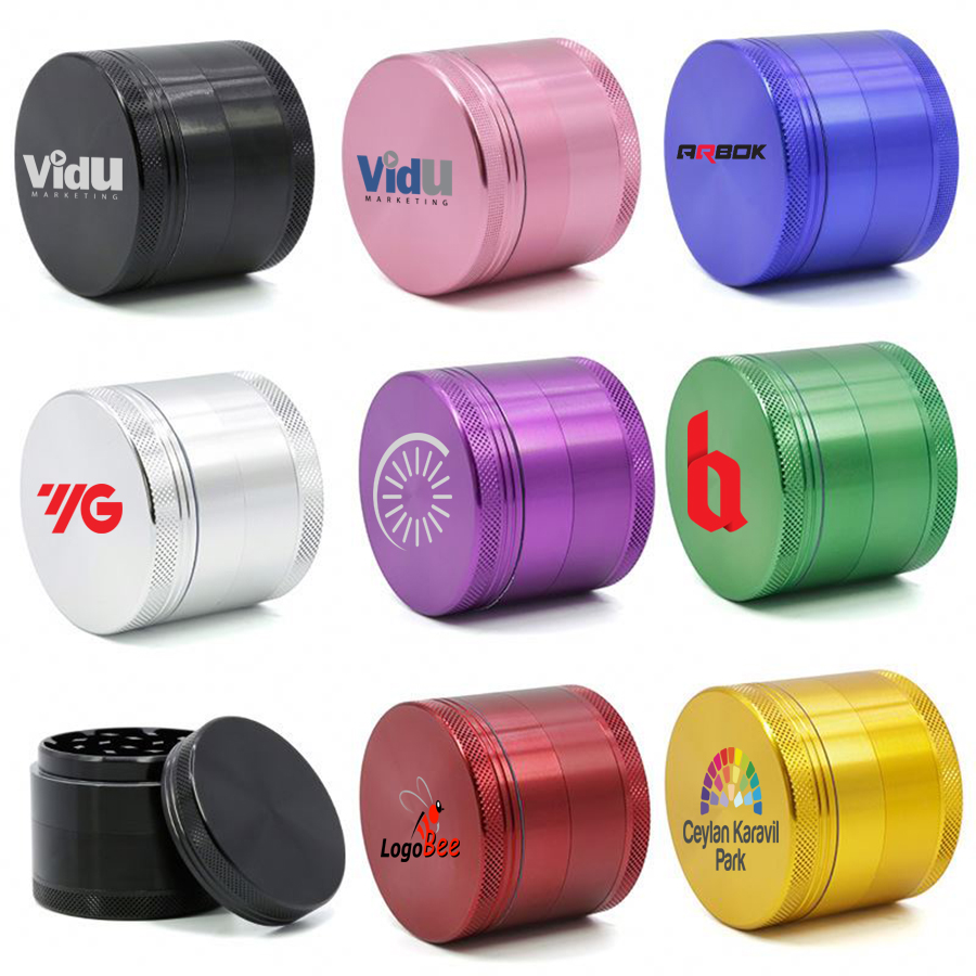 Premium Aluminum Alloy Herb Grinder – 2.45" 4-Piece Metal Design with Pollen Catcher 18