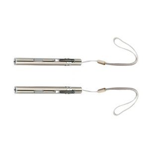 Dual LED Flashlight Pen Shaped With White And Yellow Lights 6