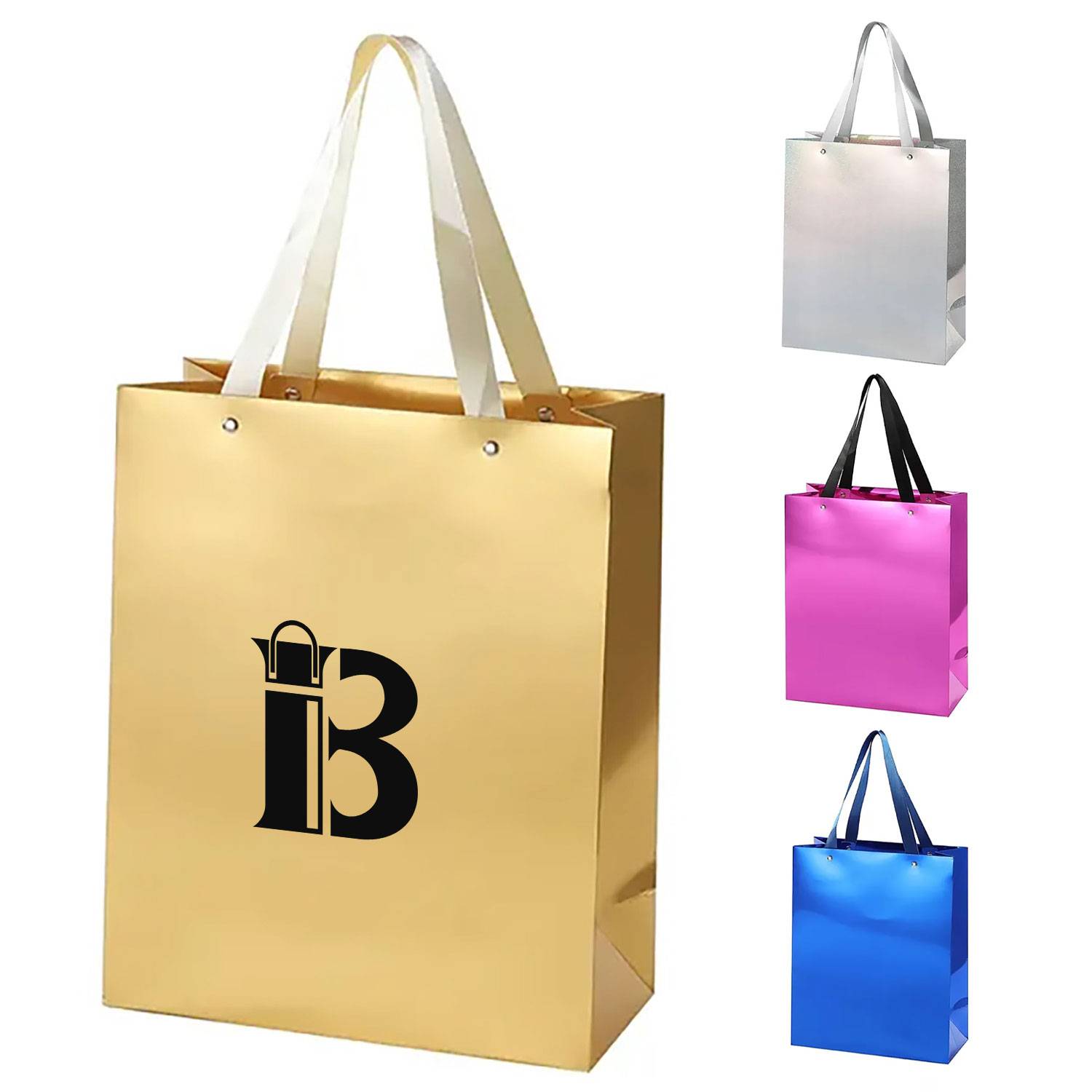 Metallic Shiny Paper Tote Bag 1