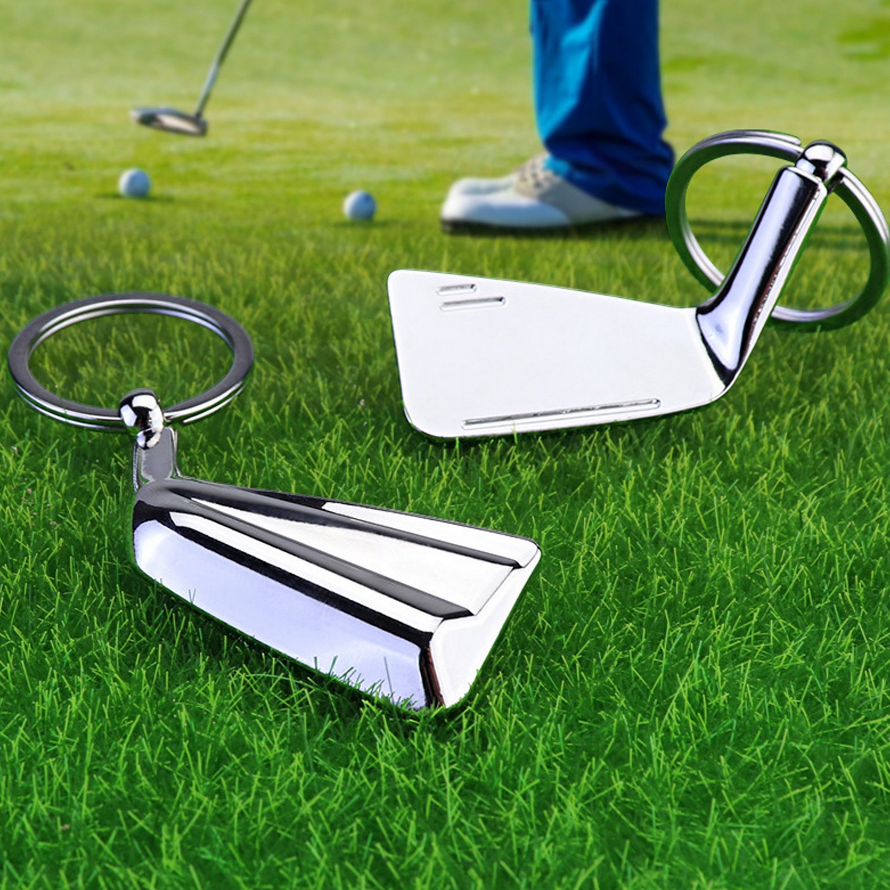 Metal Golf Club Keychain 3