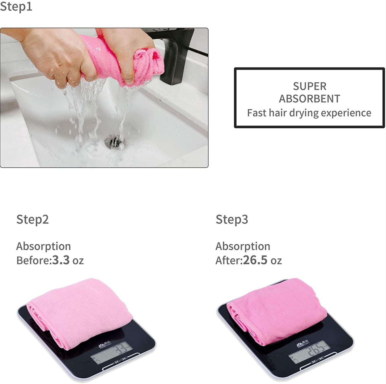 Drying Towel Bath Wrap Cap 3