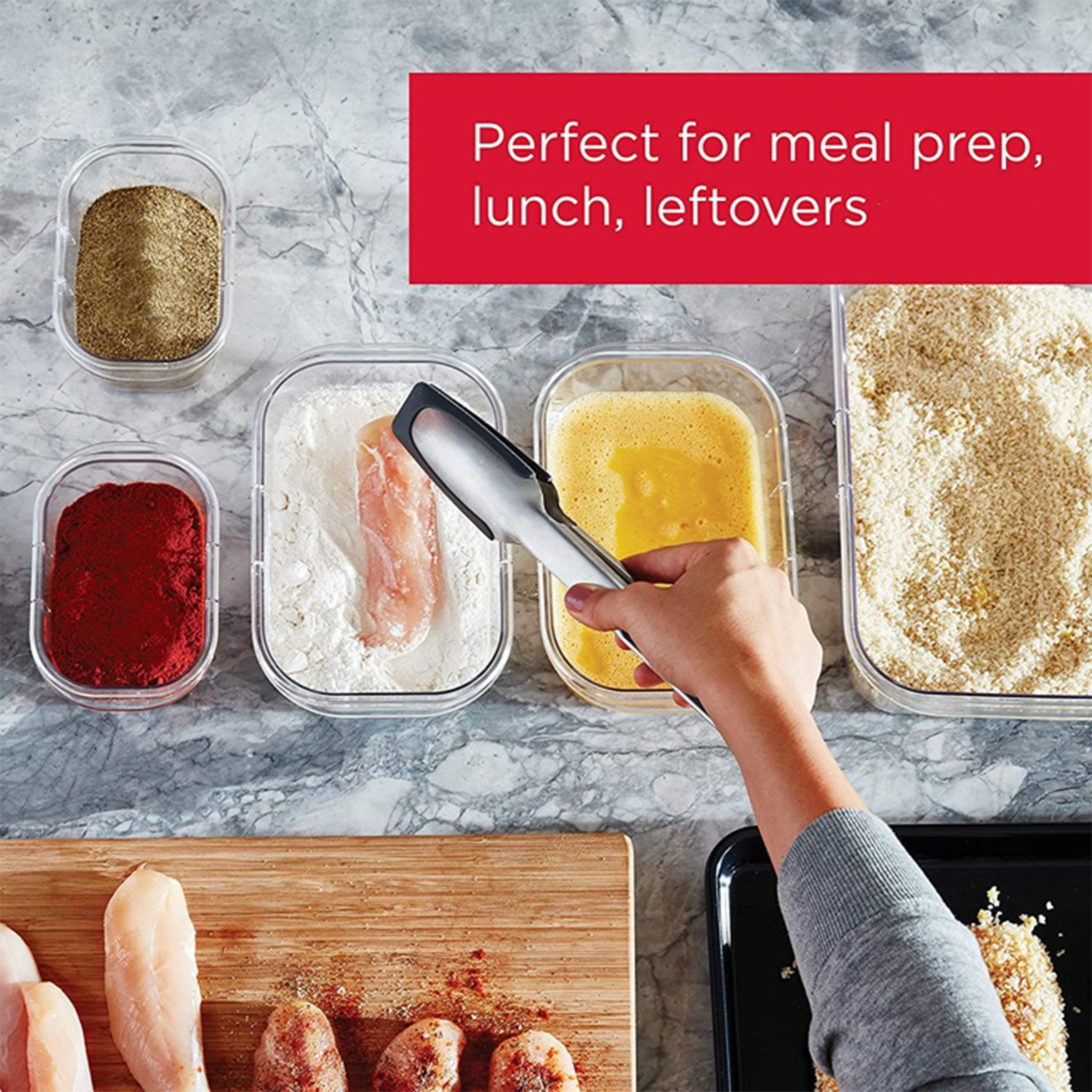 Plastic Durable Meal Prep Containers With Customizable Design 4