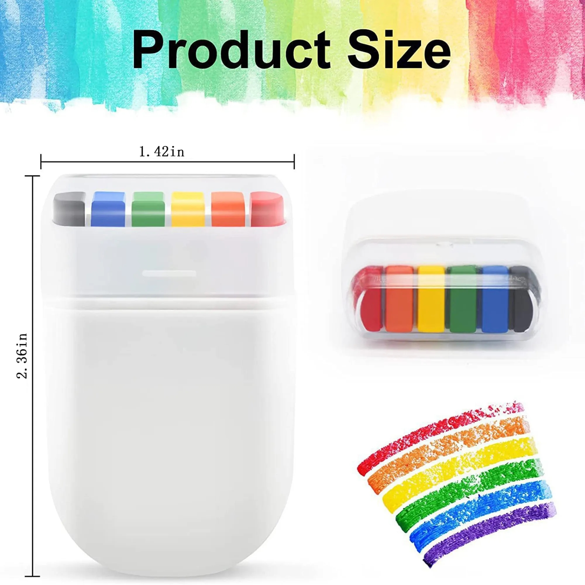 Customizable Logo Body Paint Rainbow Crayons 3