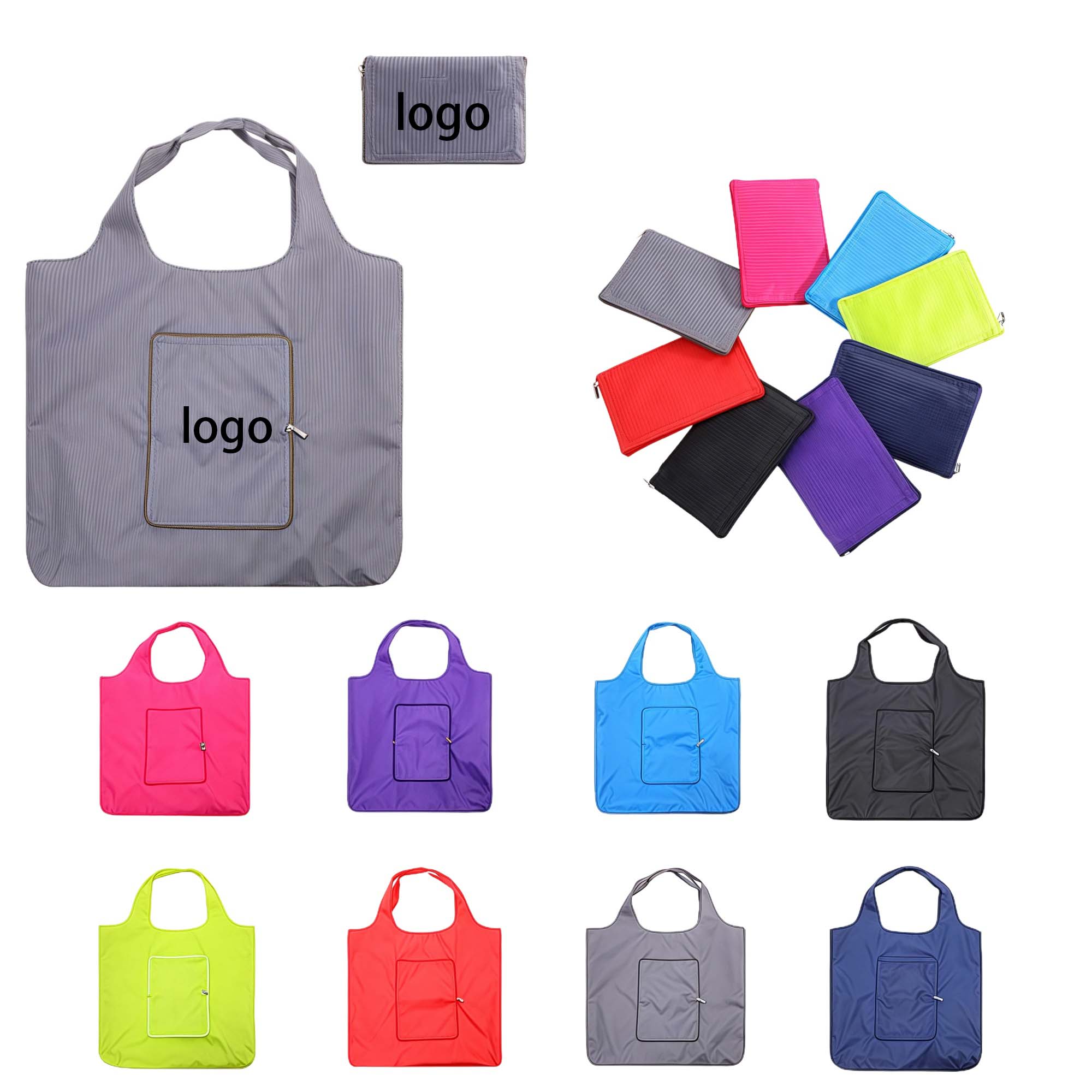 Oxford Foldable Shopping Bag, custom tote bag with logo imprint 3
