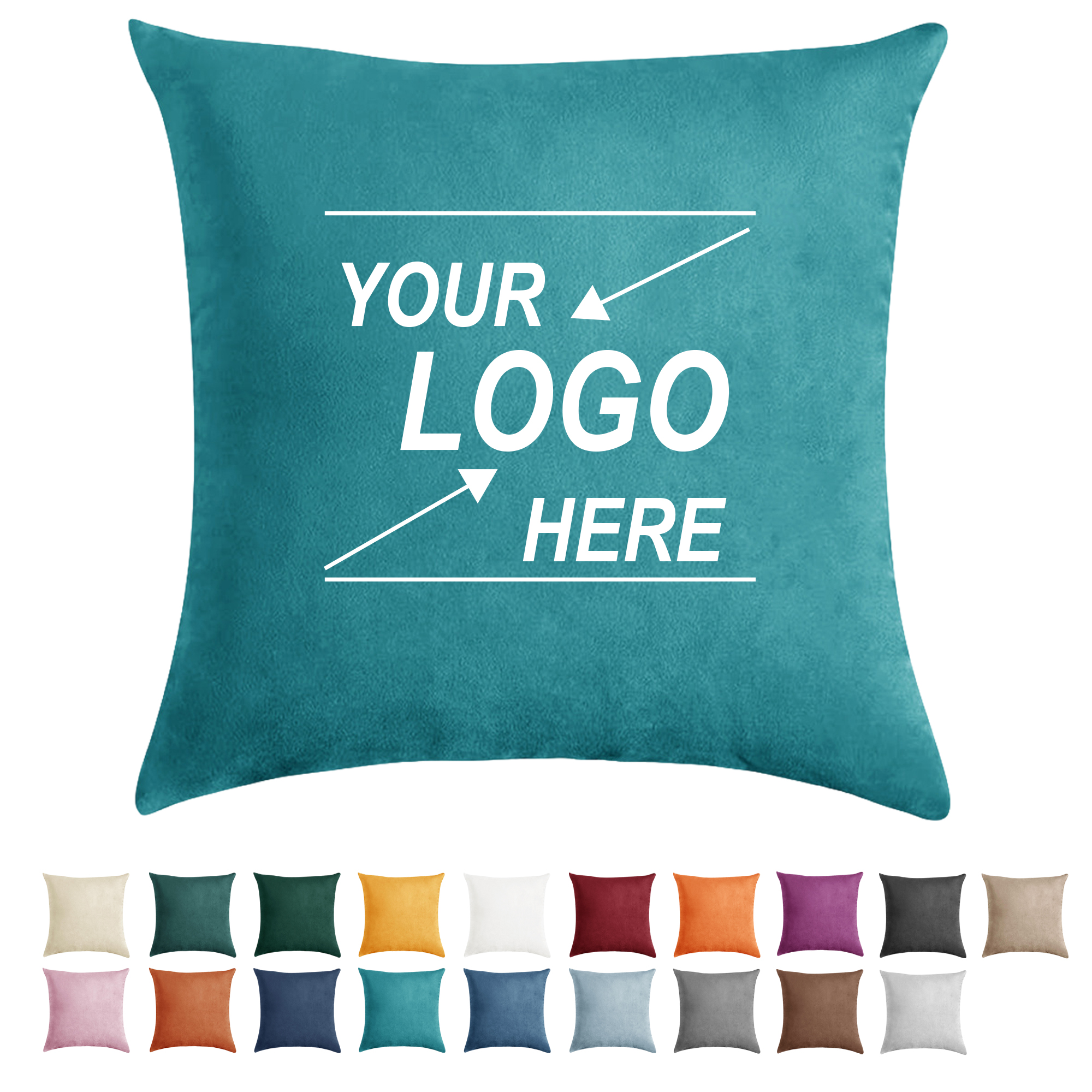 Luxurious Soft Velvet Decorative Pillow Cover No Insert Solid Colors 19