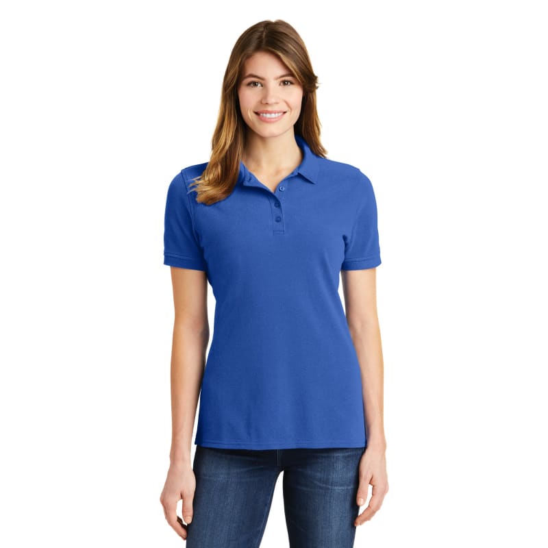 Port & Company Ladies Combed Ring Spun Pique Polo. 28