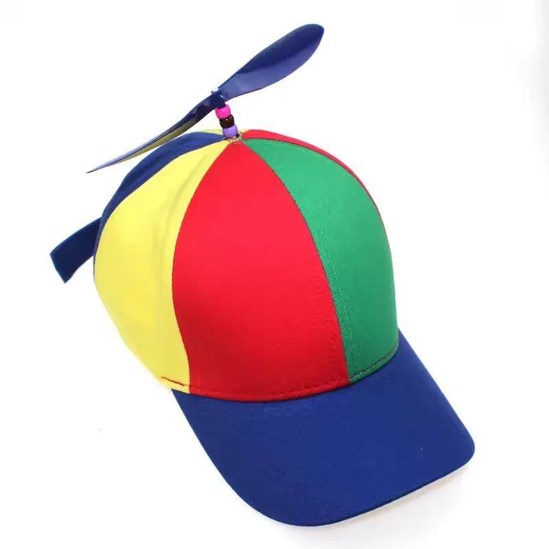 100% Cotton Detachable Propeller Bamboo Dragonfly Shade Cap 3