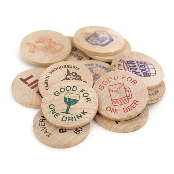 Custom Printed WOODEN NICKELS 11