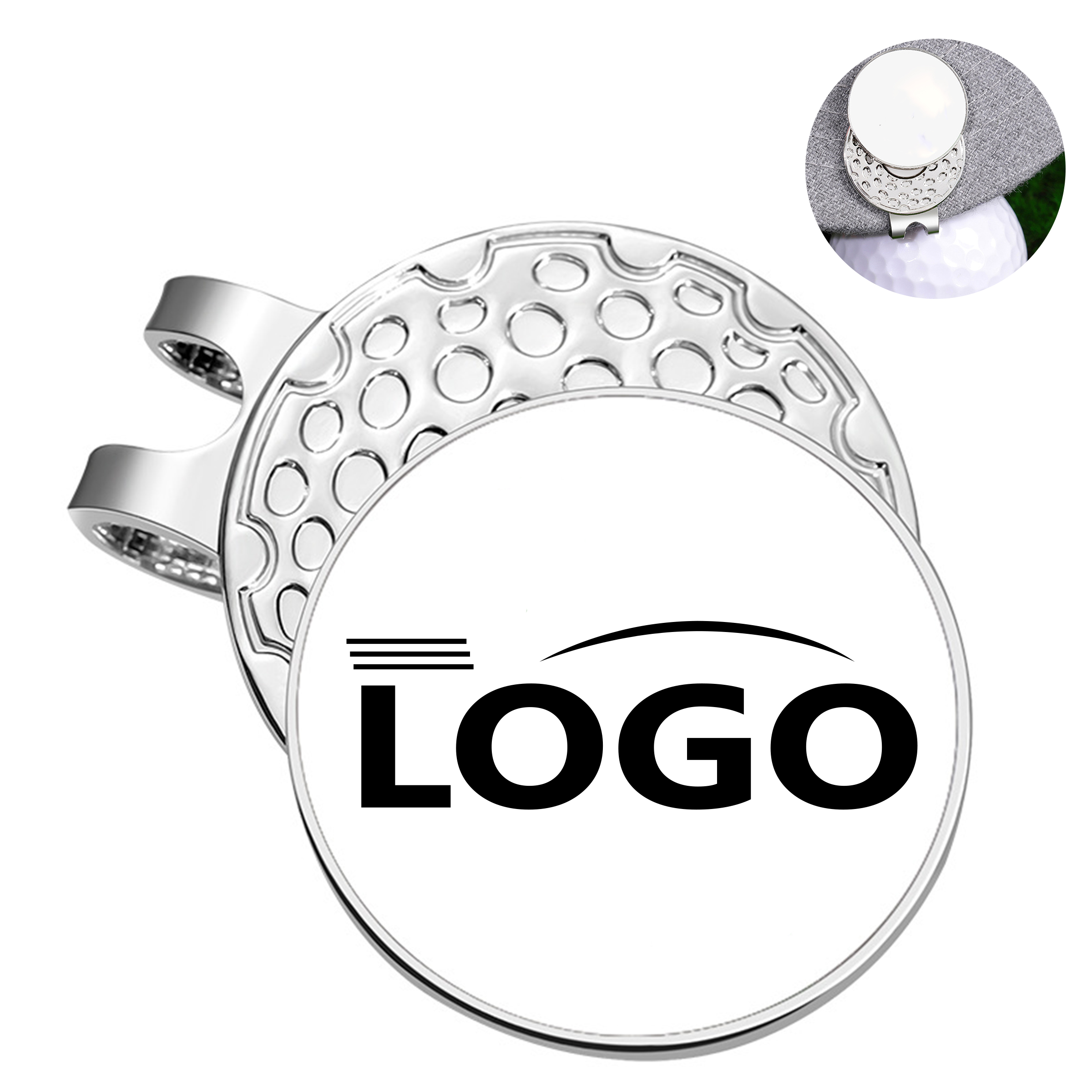 Magnetic Golf Ball Marker with Hat Clip ?C Steel 4