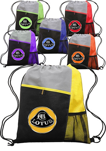 Non-Woven Drawstring Backpack - 13" W x 15" H 2
