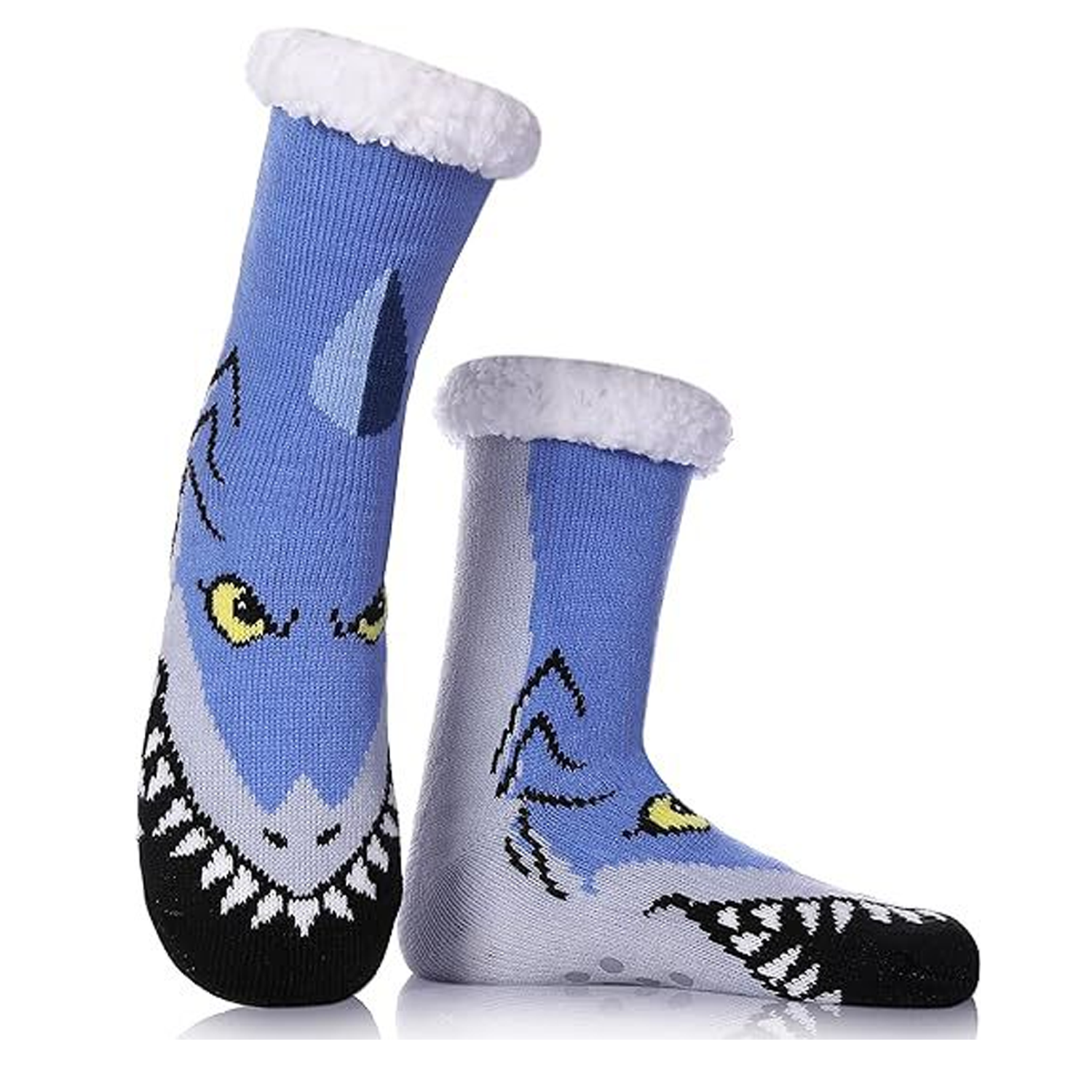 Customizable Embroidered Plush Floor Socks for Home Use 4