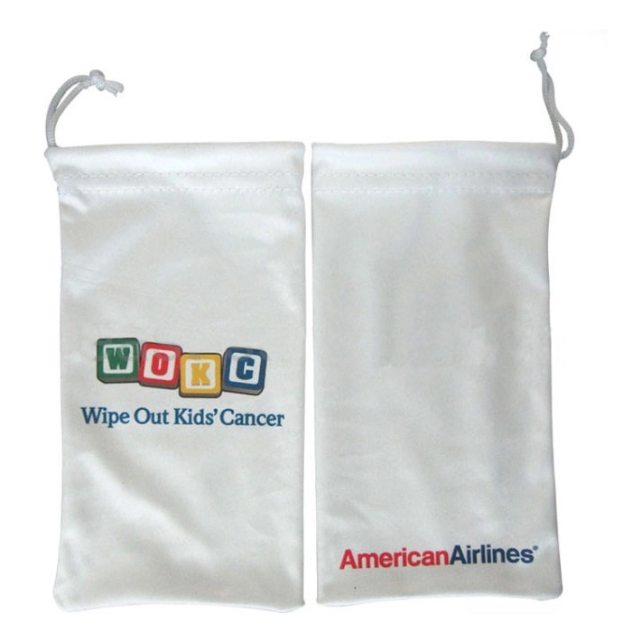 Microfiber Drawstring Glasses Pouch - Full Color 2
