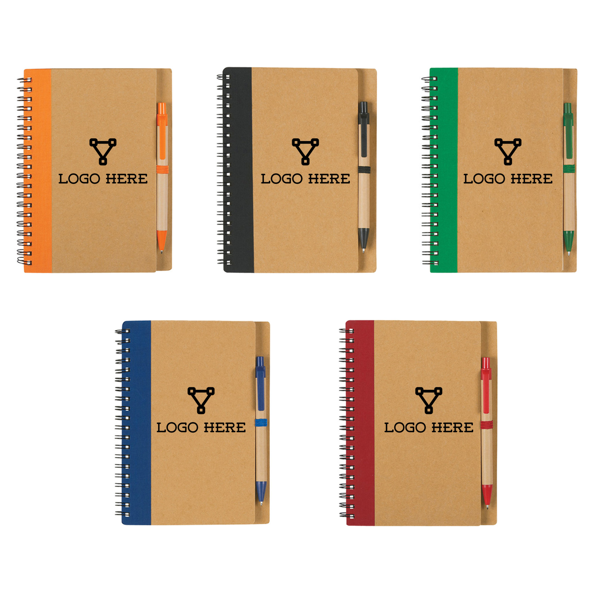 A5 Kraft Cover Eco-Print Notebook 5