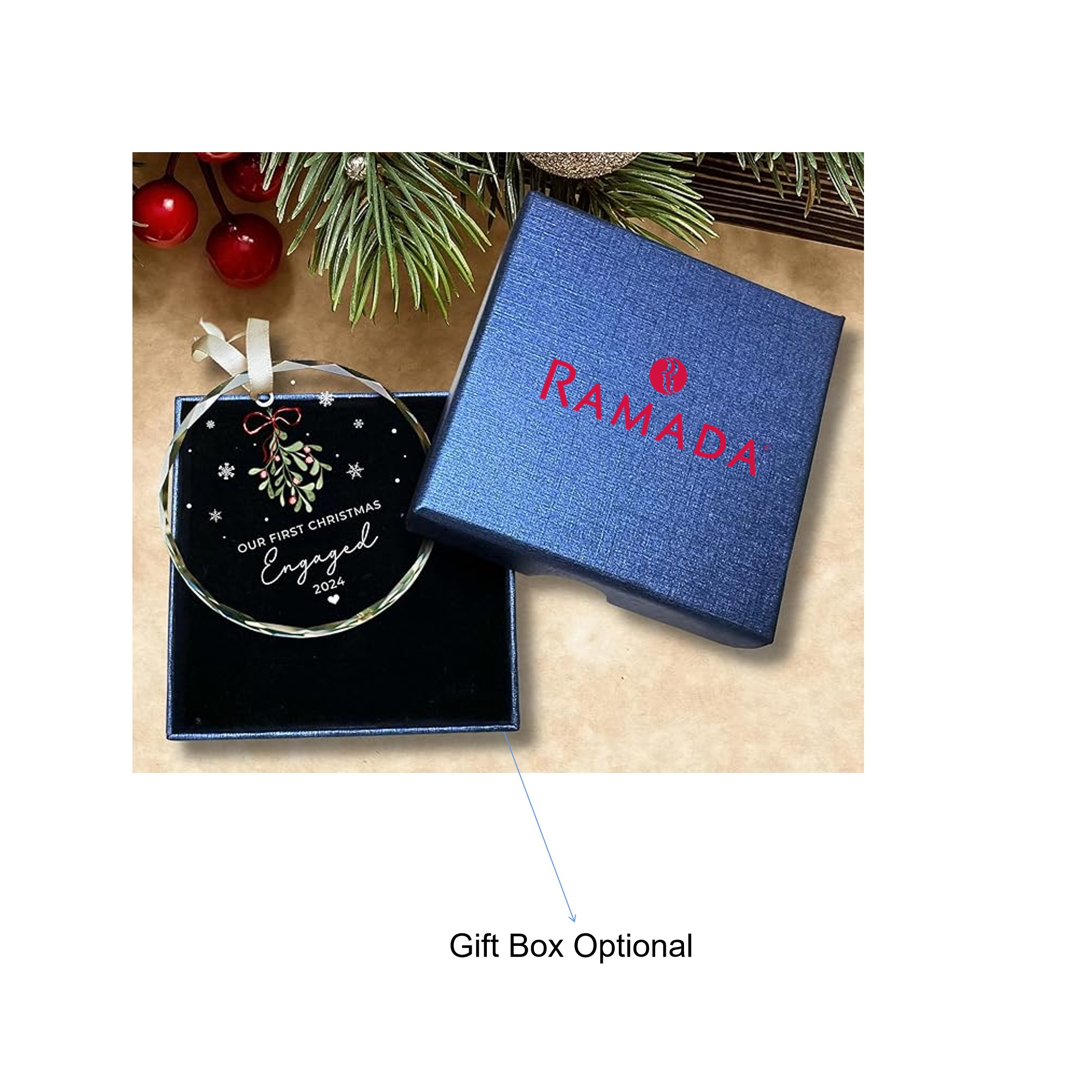 Extra Thick 3.15" Crystal Ornaments with Optional Gift Box 5