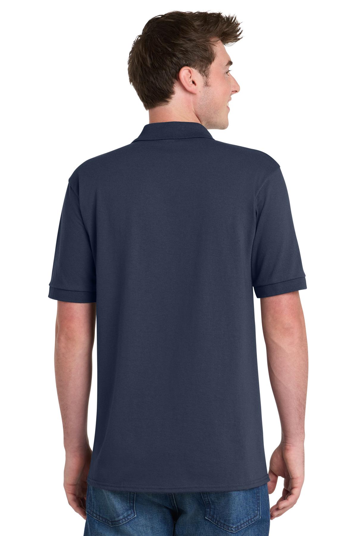Port & Co Core Blend Jersey Knit Pocket Polo. KP55P 17