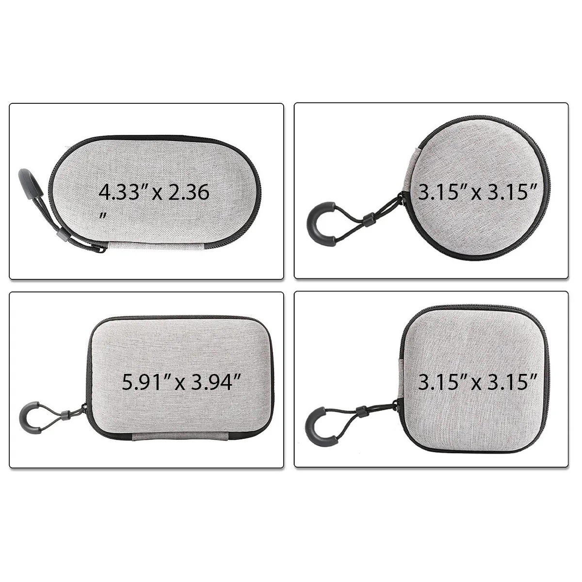 Headphone Storage Bag Case Carrying Charger Cable Organizer 7