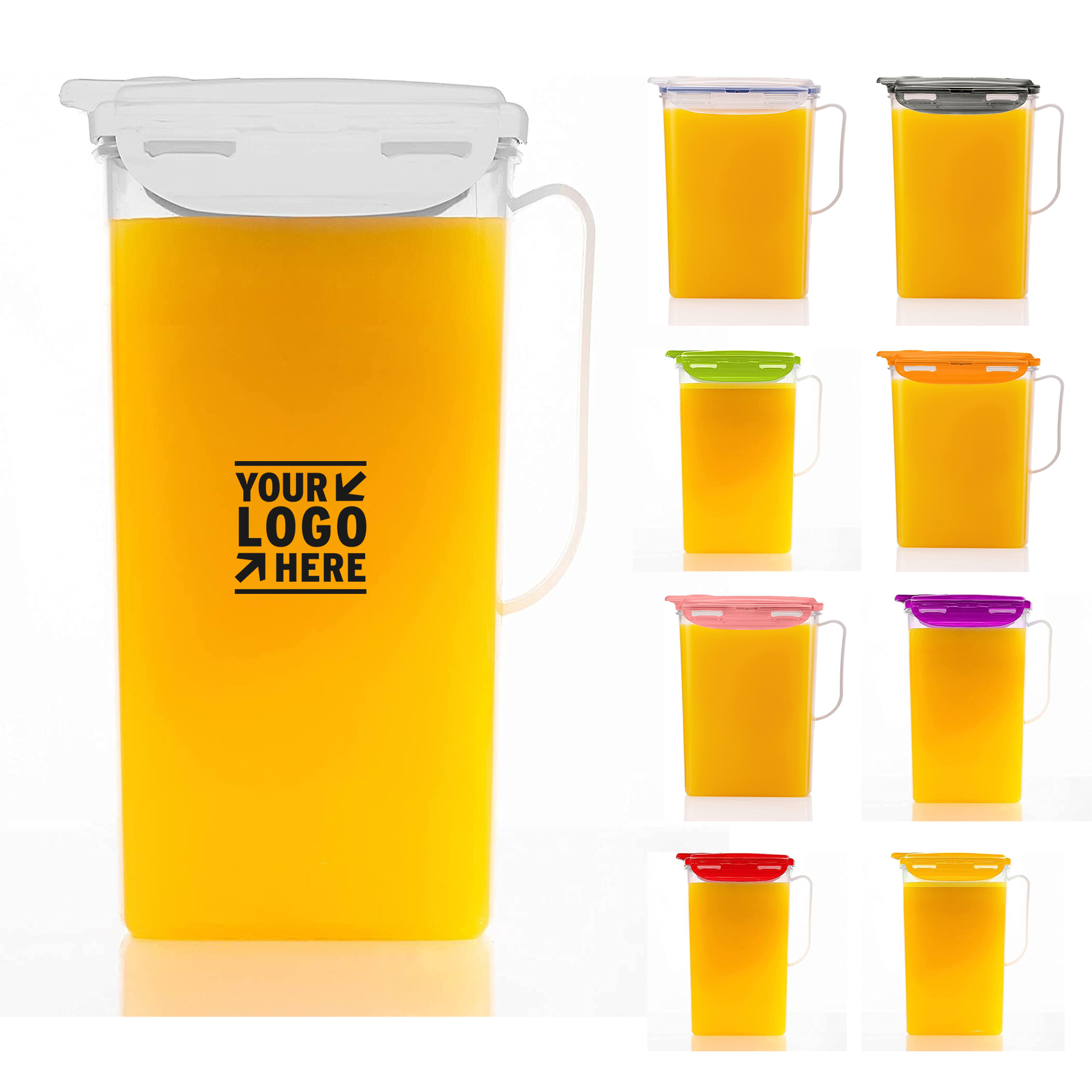 Aqua Fridge Door Water Jug with Handle BPA Free Plastic Fridge Jug 2