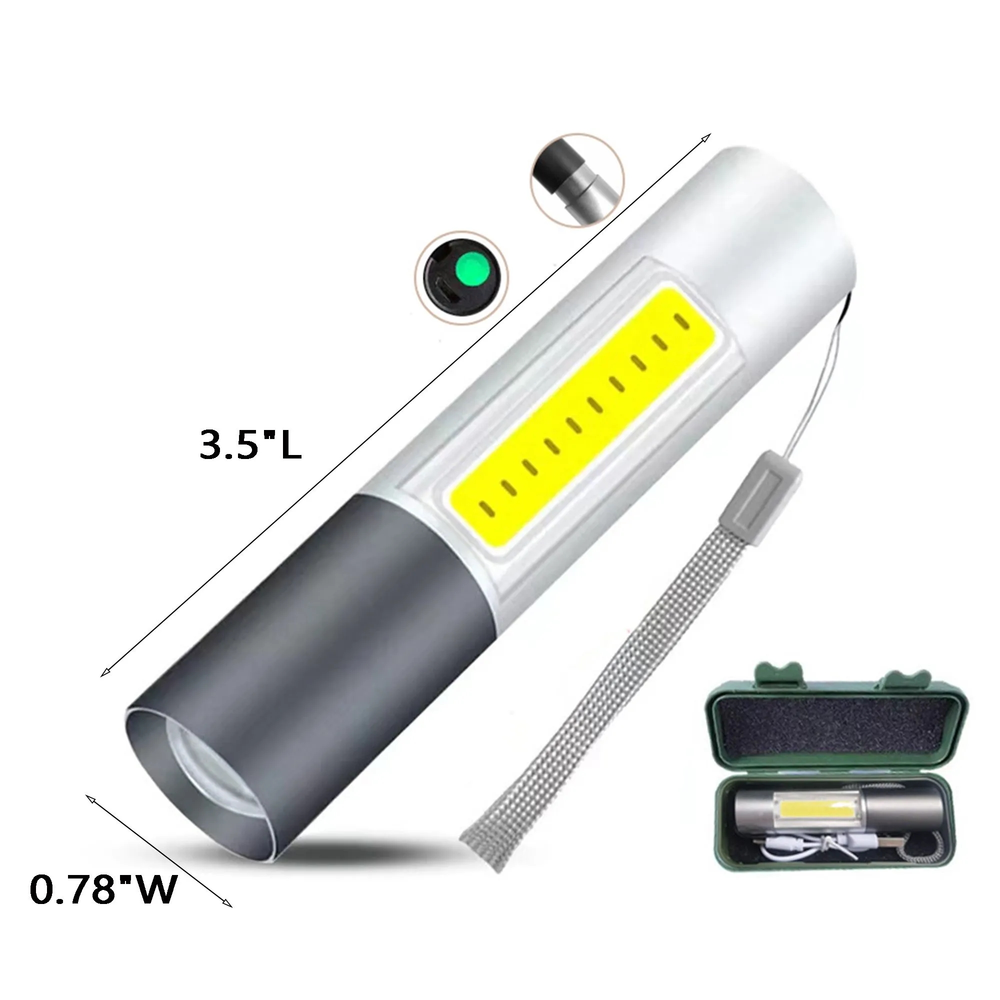 Rechargeable Mini LED Flashlight 2