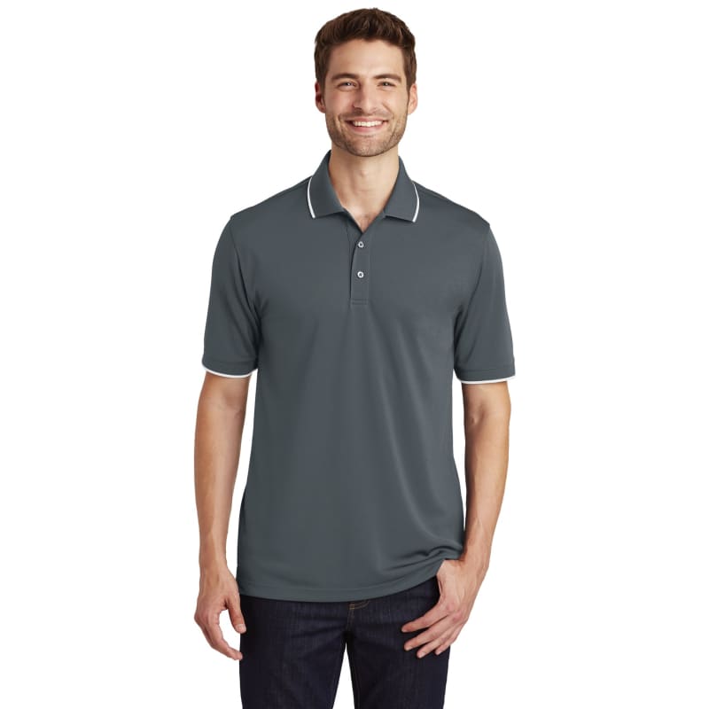 Port Authority Dry Zone UV Micro-Mesh Tipped Polo. 15