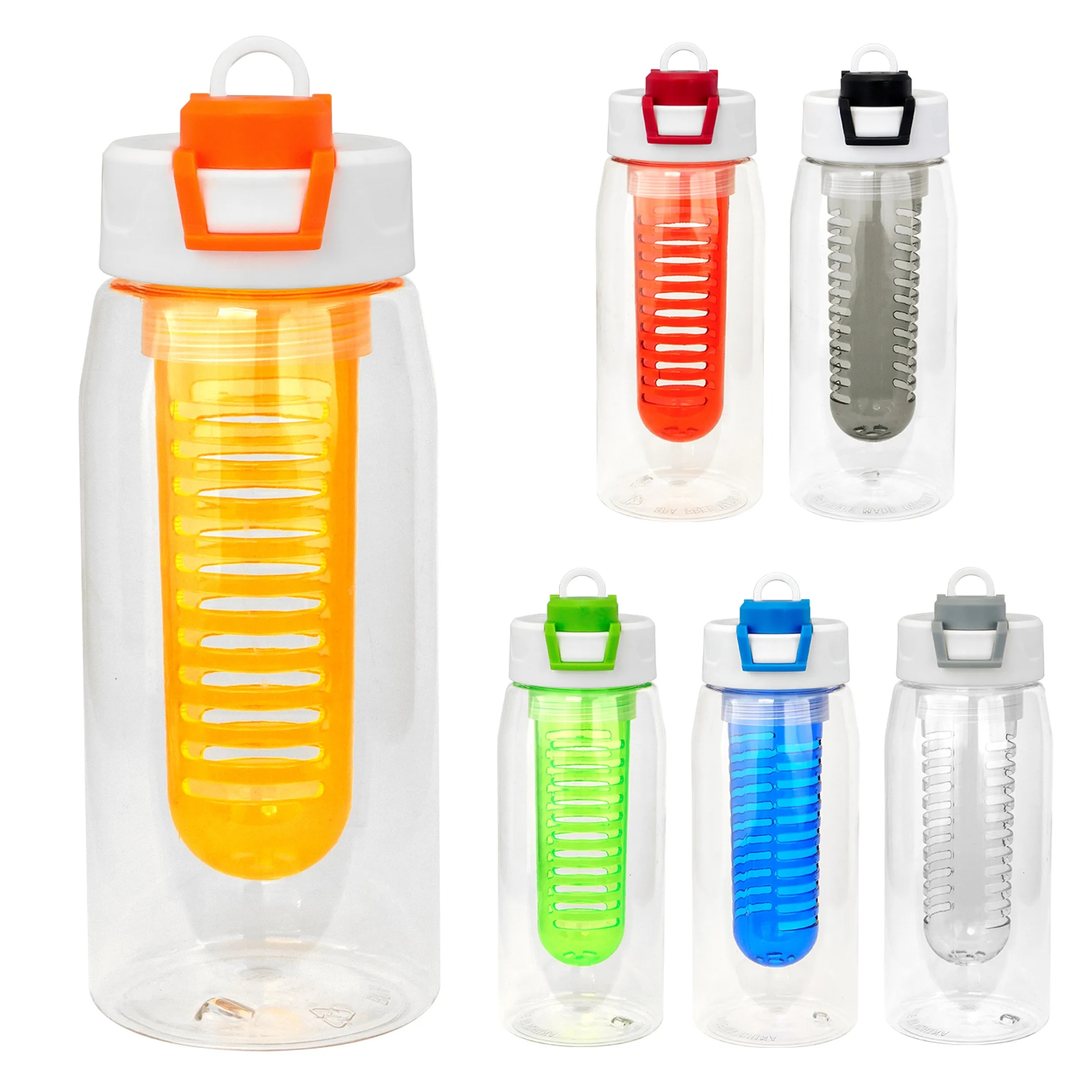 Two Tone Pop Up 25 oz. Recycled Bottle with Infuser 14