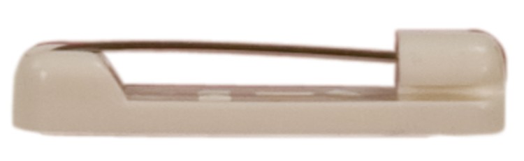 White Plastic Bar Pin 1