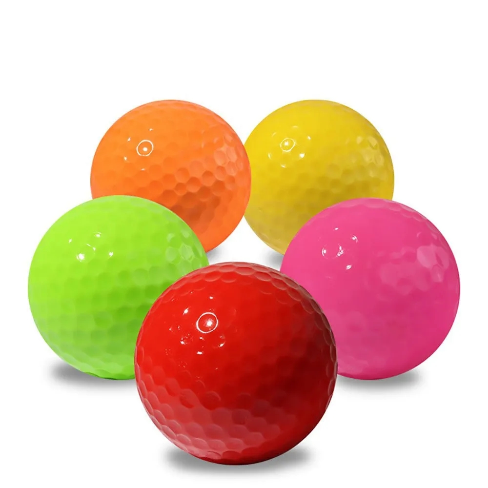 Colored Double-layer Training Golf Ball 392/395 Honeycombs 1