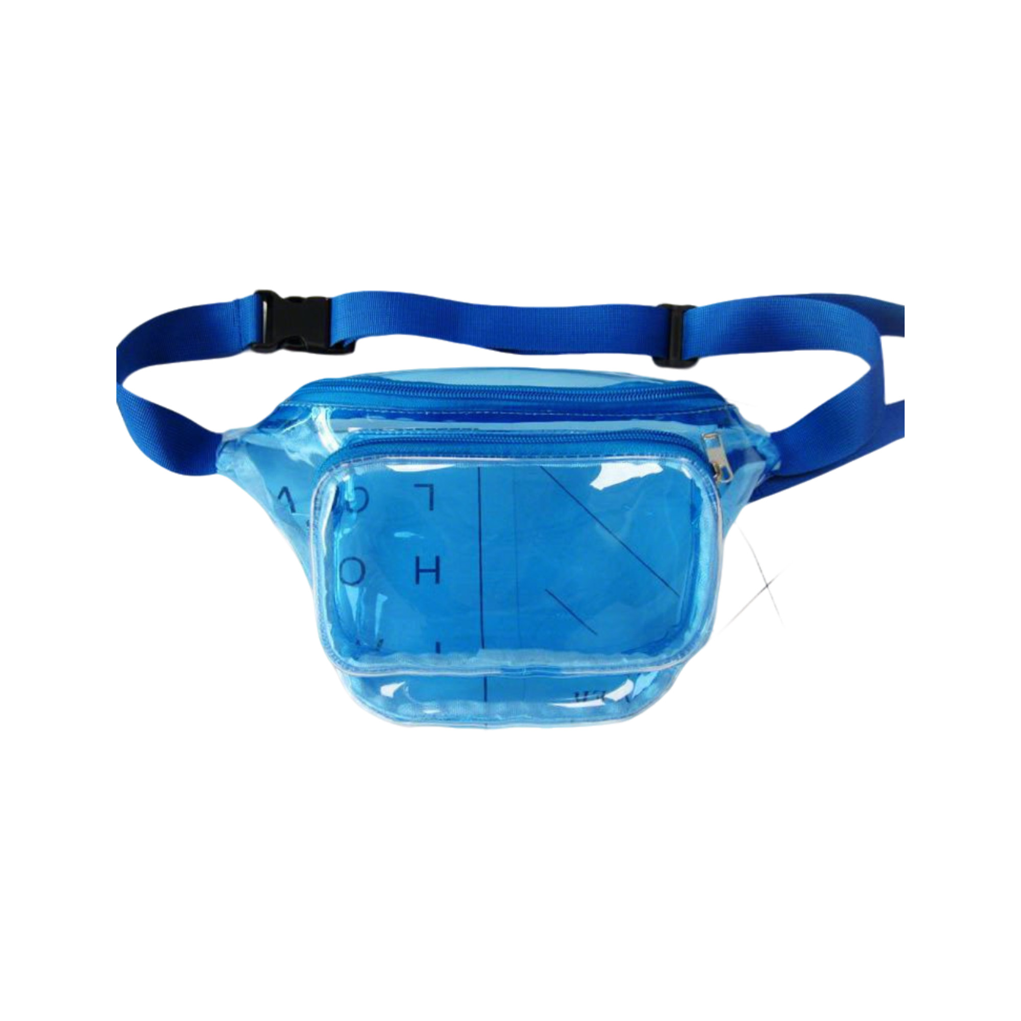 Transparent Pvc Waist Bag With Dual Pocket Strap 12