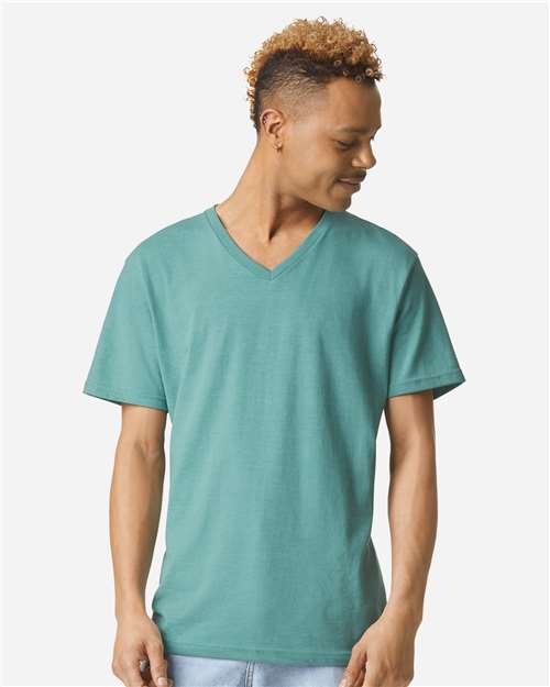 Unisex CVC V-Neck Tee - 2006CVC 43
