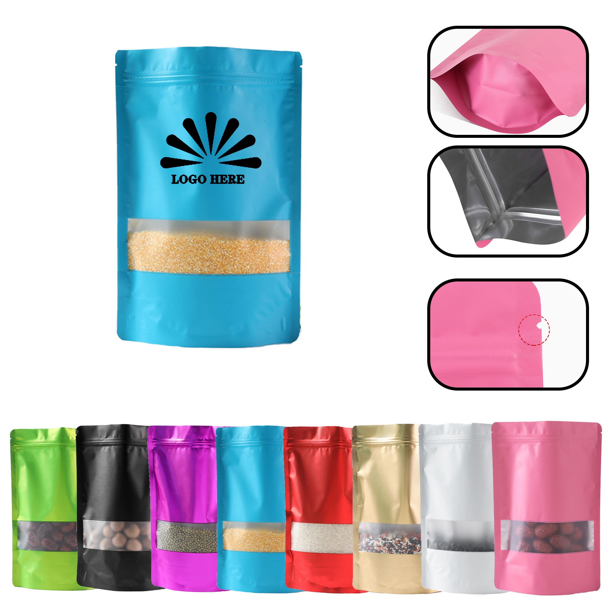 MOQ 20 PCS Custom Foil Bags 3
