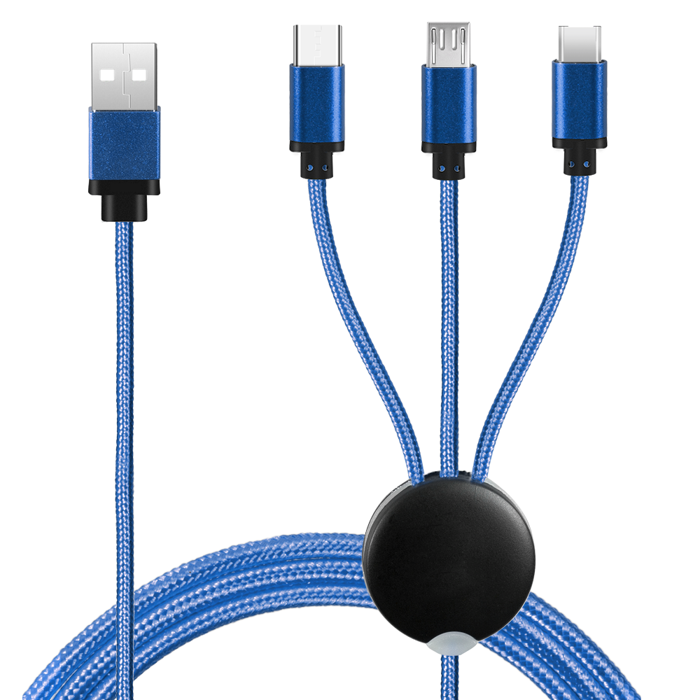 Cherry Avenue 3 in1 Logo Light Up Charging Cable with iPhone & Android 2 - Simports 13