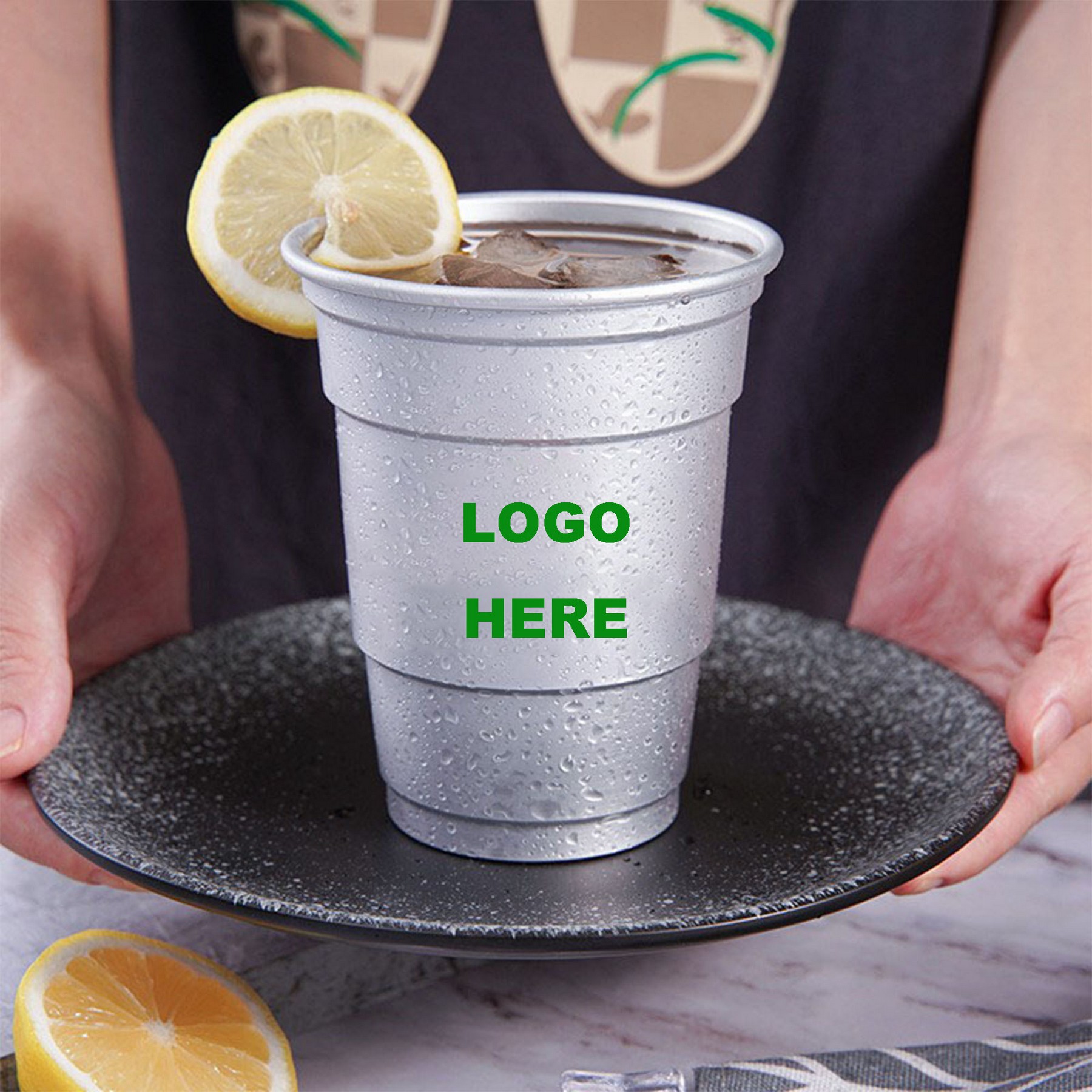 10Oz. Aluminum Reusable Stadium Party Beer Cup 1