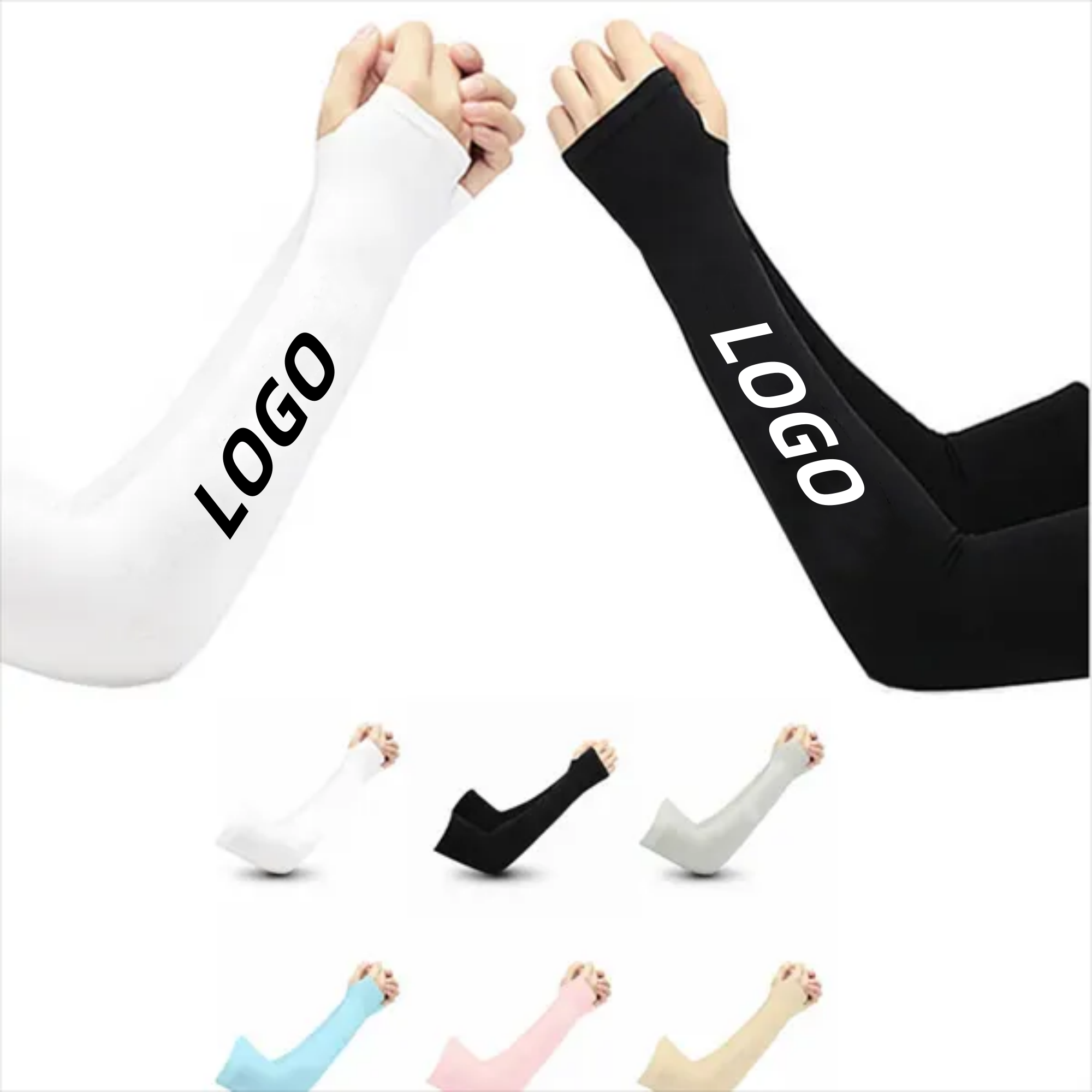 Sun Protection Cooling Sleeves Sunblock Arm Cover 2