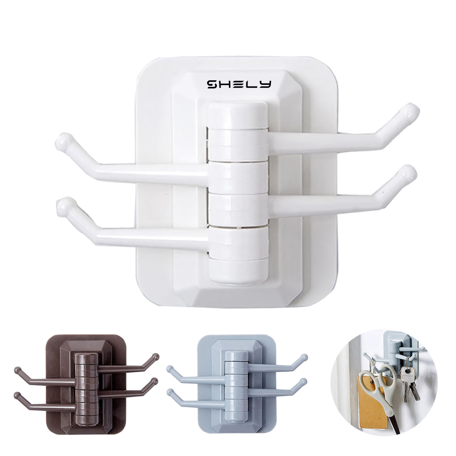 Towel Hanger w/ Hooks 4