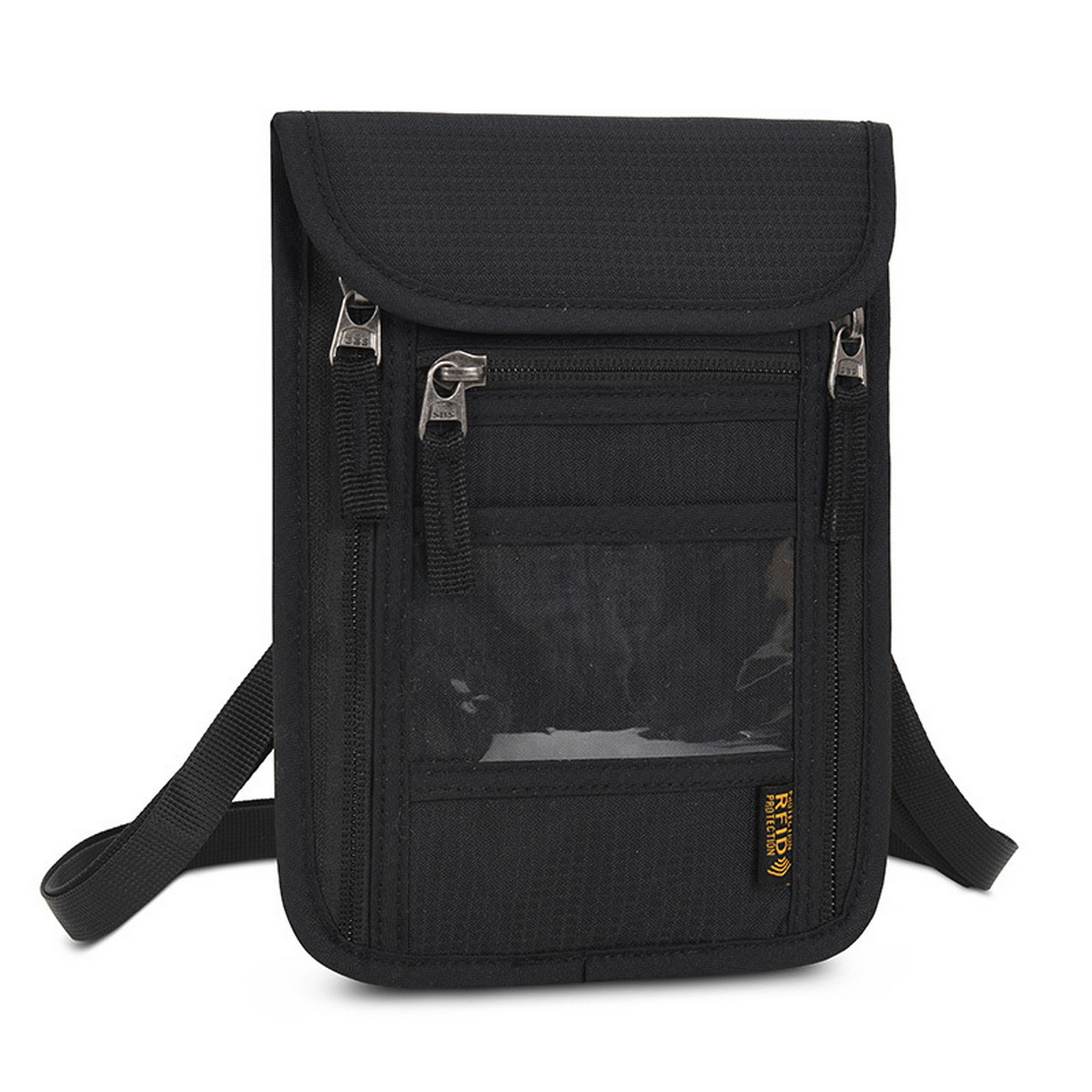 RFID Passport Document Travel Neck Wallet 8