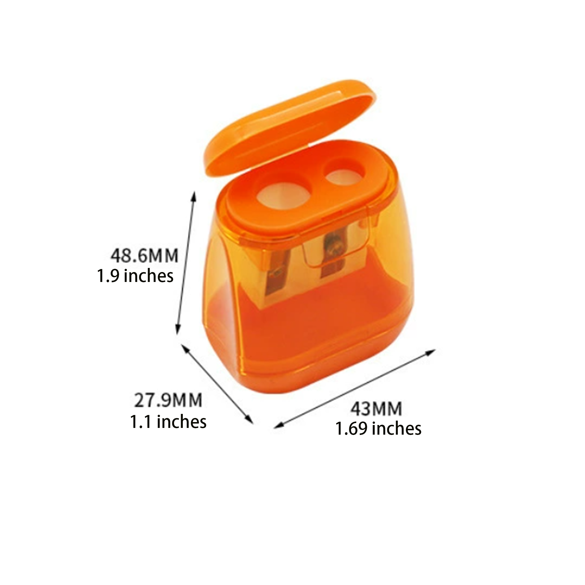 Dual Holes Handheld Pencil Sharpener MOQ100 2