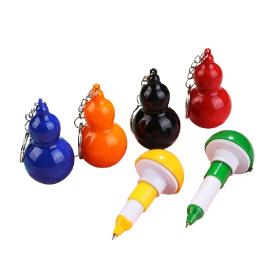 Gourd-shaped Stretchable Ballpoint Pen with Key Chain 6